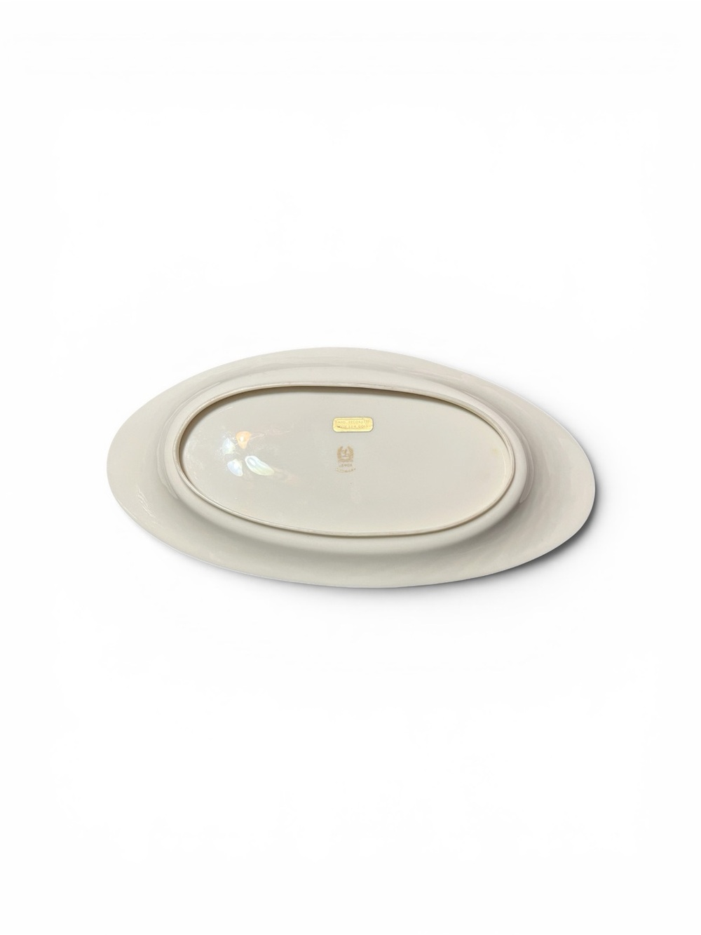 Lenox Cream Oval Serving Platter with Gold Rim - Picture 2 of 3